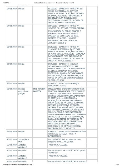 Acompanhamento Processual - Novo Jornal