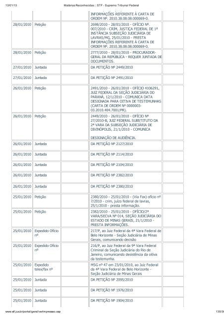 Acompanhamento Processual - Novo Jornal