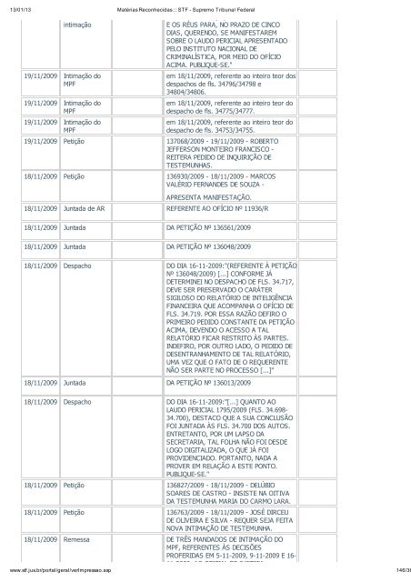 Acompanhamento Processual - Novo Jornal