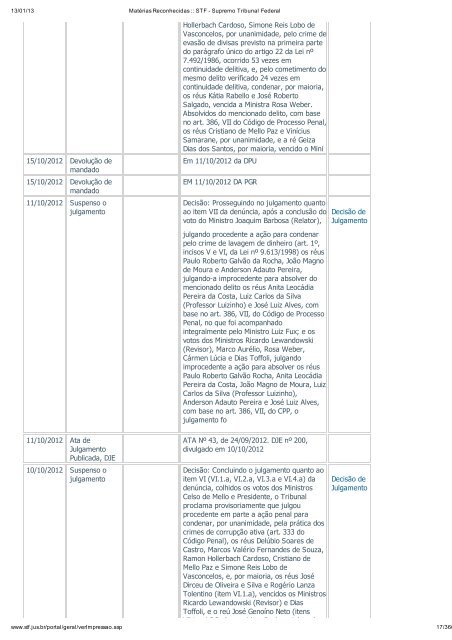 Acompanhamento Processual - Novo Jornal