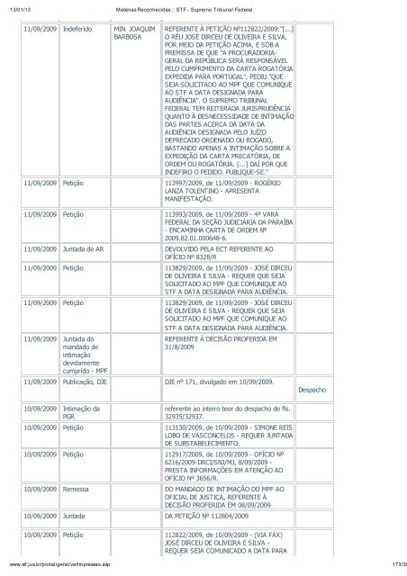 Acompanhamento Processual - Novo Jornal