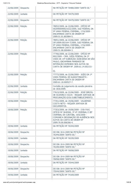 Acompanhamento Processual - Novo Jornal