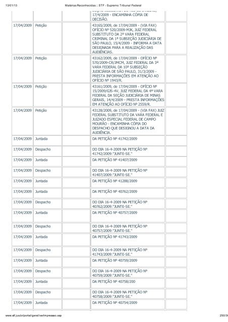 Acompanhamento Processual - Novo Jornal