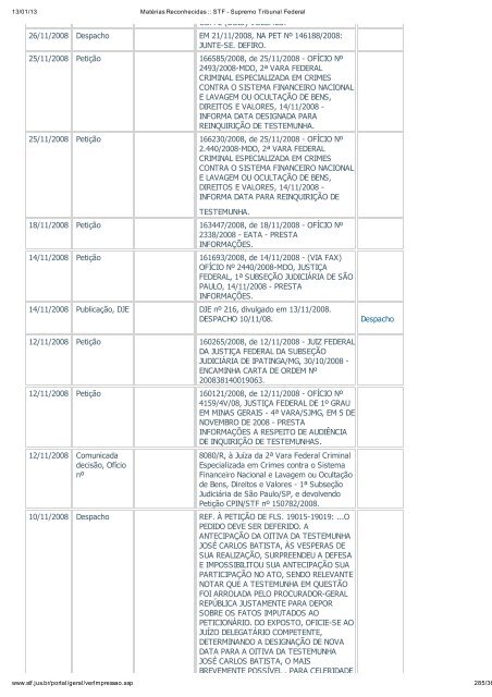 Acompanhamento Processual - Novo Jornal