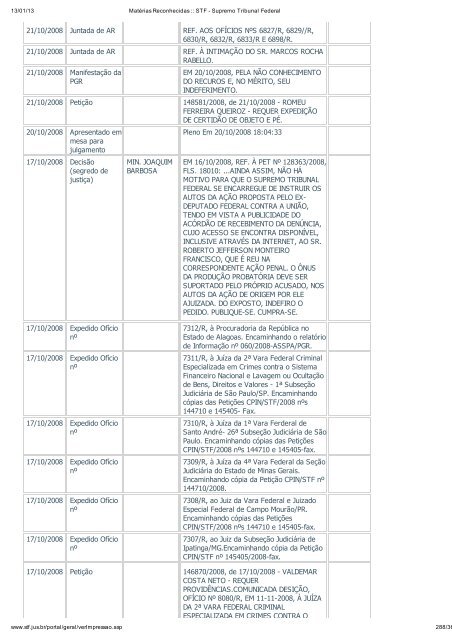 Acompanhamento Processual - Novo Jornal