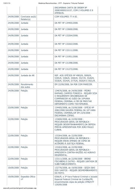 Acompanhamento Processual - Novo Jornal