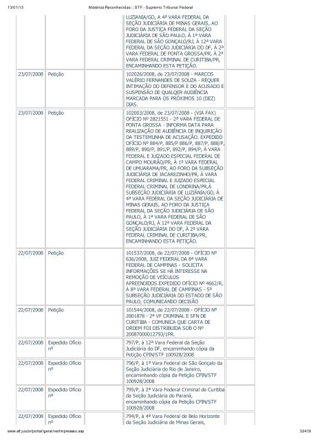 Acompanhamento Processual - Novo Jornal