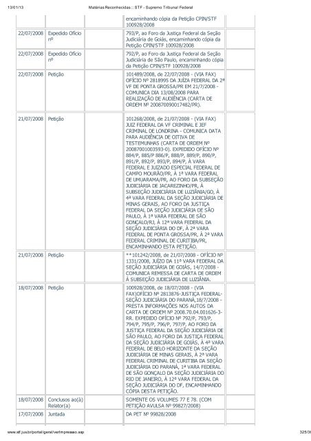 Acompanhamento Processual - Novo Jornal