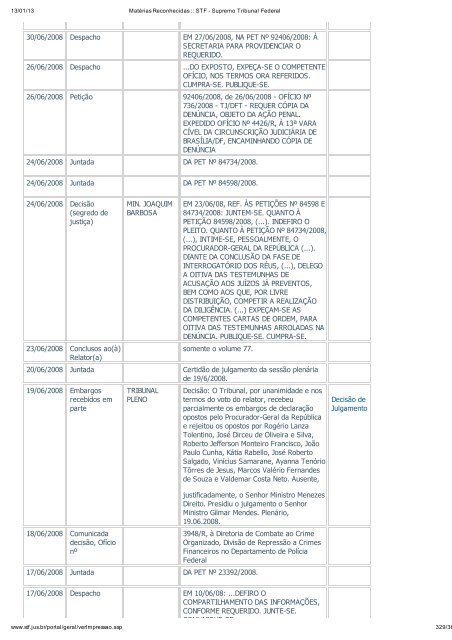 Acompanhamento Processual - Novo Jornal