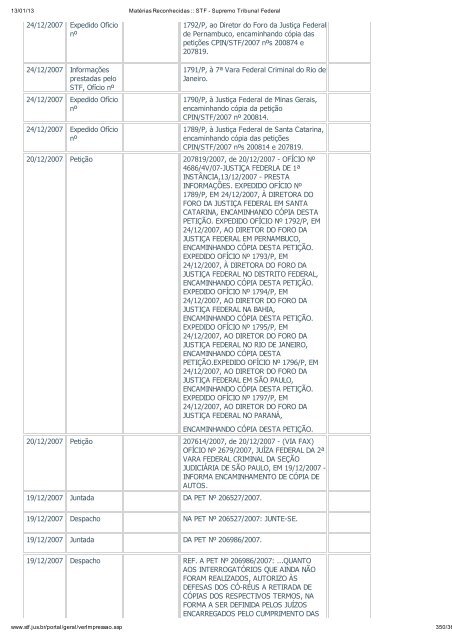 Acompanhamento Processual - Novo Jornal