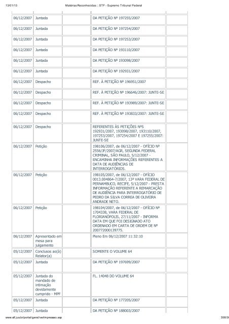 Acompanhamento Processual - Novo Jornal