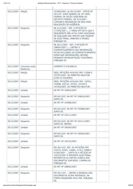 Acompanhamento Processual - Novo Jornal