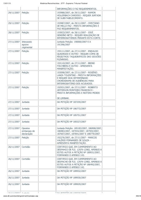 Acompanhamento Processual - Novo Jornal