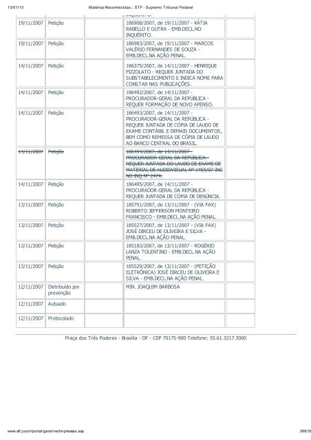 Acompanhamento Processual - Novo Jornal