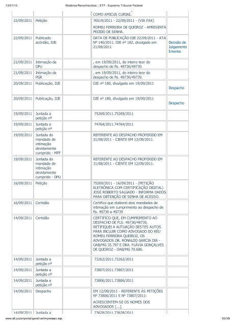 Acompanhamento Processual - Novo Jornal