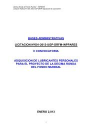 Bases de la Convocatoria - Inppares