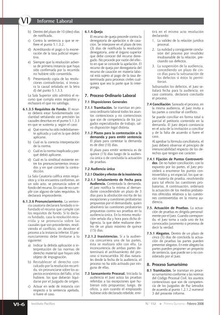 VI El Proceso Laboral (Parte final) - Revista Actualidad Empresarial