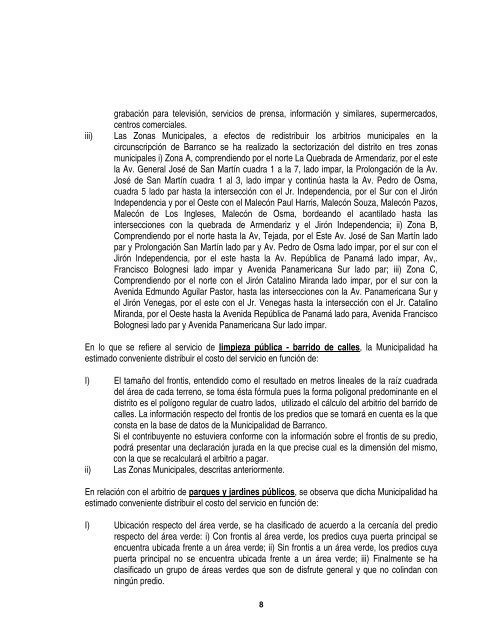 INFORME N - Municipalidad Metropolitana de Lima