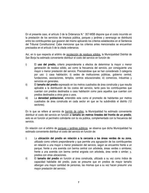 INFORME N - Municipalidad Metropolitana de Lima