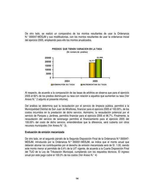 INFORME N - Municipalidad Metropolitana de Lima