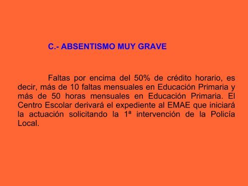 Presentación Programa Absentismo Escolar - Ayuntamiento de ...