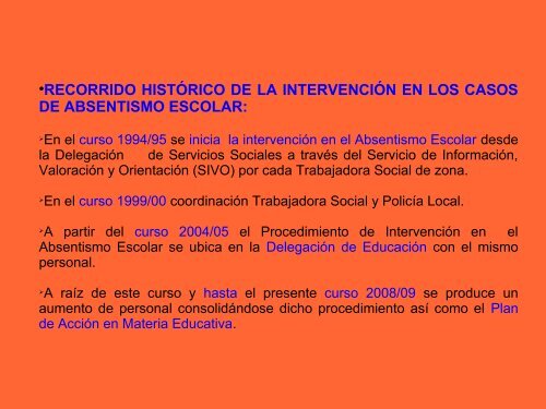 Presentación Programa Absentismo Escolar - Ayuntamiento de ...