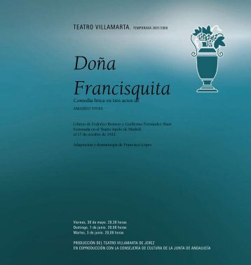 Doña Francisquita - La Arcadia Jerez