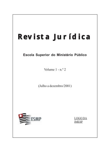 2001 - Escola Superior do Ministério Público