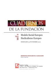 Modelo Social Europeo - Fundación 1º de Mayo - CCOO
