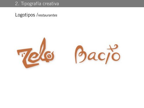 Tipografía creativa