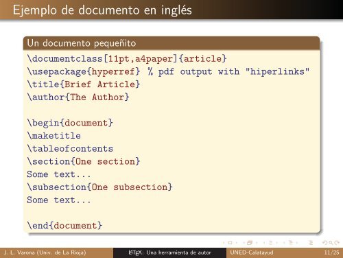 LaTeX: Una herramienta de autor para textos científico ... - UNED