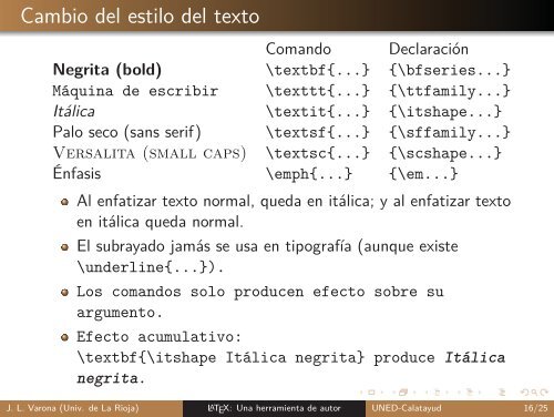 LaTeX: Una herramienta de autor para textos científico ... - UNED