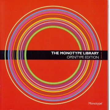 The Monotype Library OpenType Edition