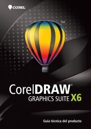 Guía técnica de CorelDRAW Graphics Suite X6 - Corel Corporation