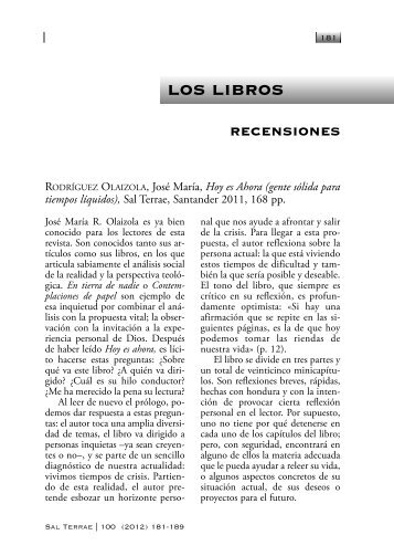 int. Febrero 2012:int. REV. diciembre 2006-grafo - Editorial Sal Terrae