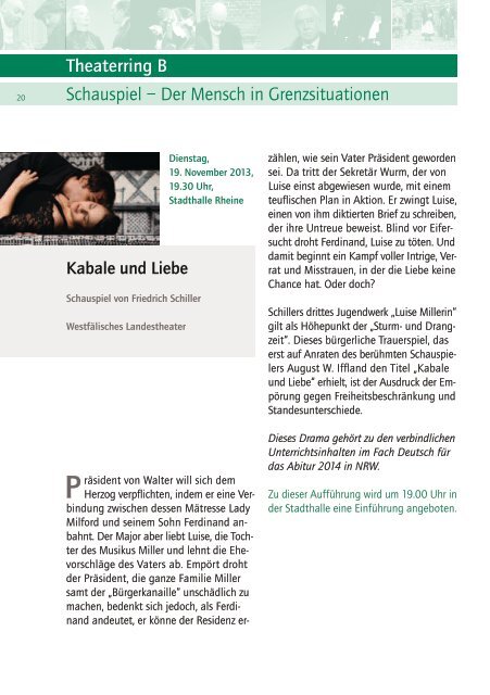 Theaterprogramm 2013/2014 - Rheine