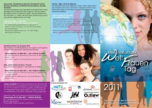 Der Flyer Zum Internationalen Frauentag Rheine