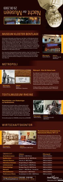 Nacht Museen - Rheine