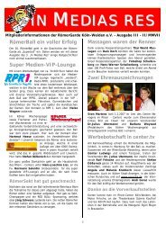 Ausgabe III - RömerGarde Köln - Weiden eV