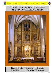 Guía de la Iglesia de Nª.Sª. de Aliende Quintanilla San García Burgos