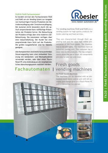 Fachautomaten - Automaten-Service Siegfried Roesler GmbH