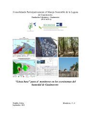 Linea base de monitorero en los ecosistemas del humedal de ...