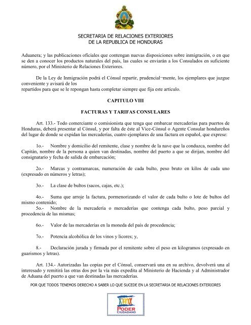 Reglamento Consular - Secretaría de Relaciones Exteriores de ...