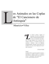 os Animales en las Coplas de - Universidad EAFIT