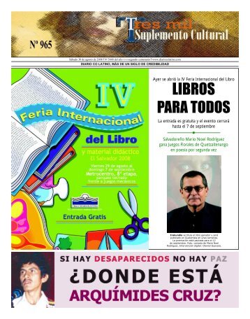 LIBROS PARA TODOS - DiarioCoLatino.com