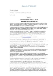 Decreto N°1265/87 - Procuración del Tesoro de la Nación