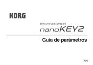 nanoKEY2 Parameter guide - Korg