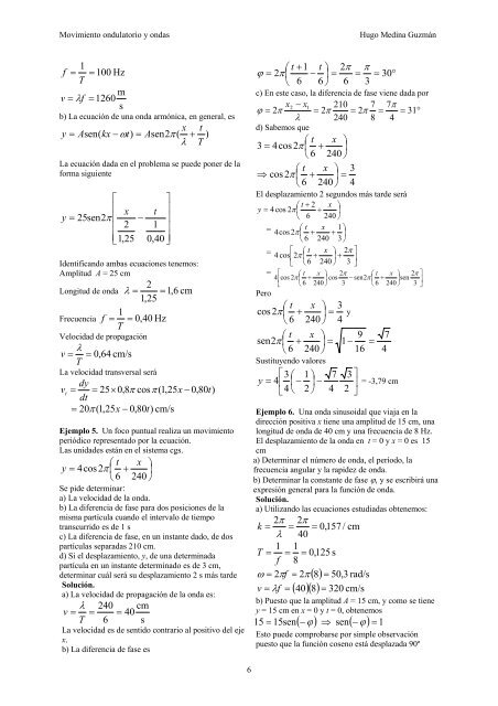 CAPÍTULO 3. Movimiento ondulatorio y ondas - Biblioteca