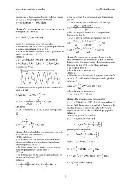 CAPÍTULO 3. Movimiento ondulatorio y ondas - Biblioteca