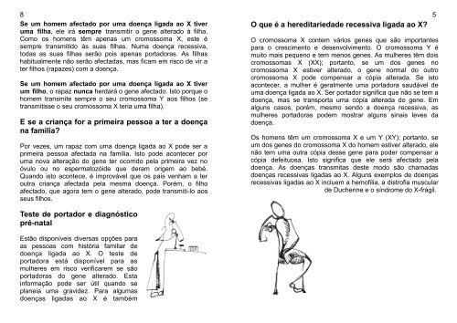 Hereditariedade ligado ao X - EuroGentest